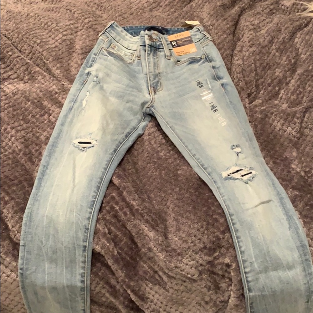 aero high rise curvy jeggings